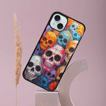 iPhone 15 Plus Case — Sugar Skullsmelting Sugar Skulls 9h5, Personalized Phone Case