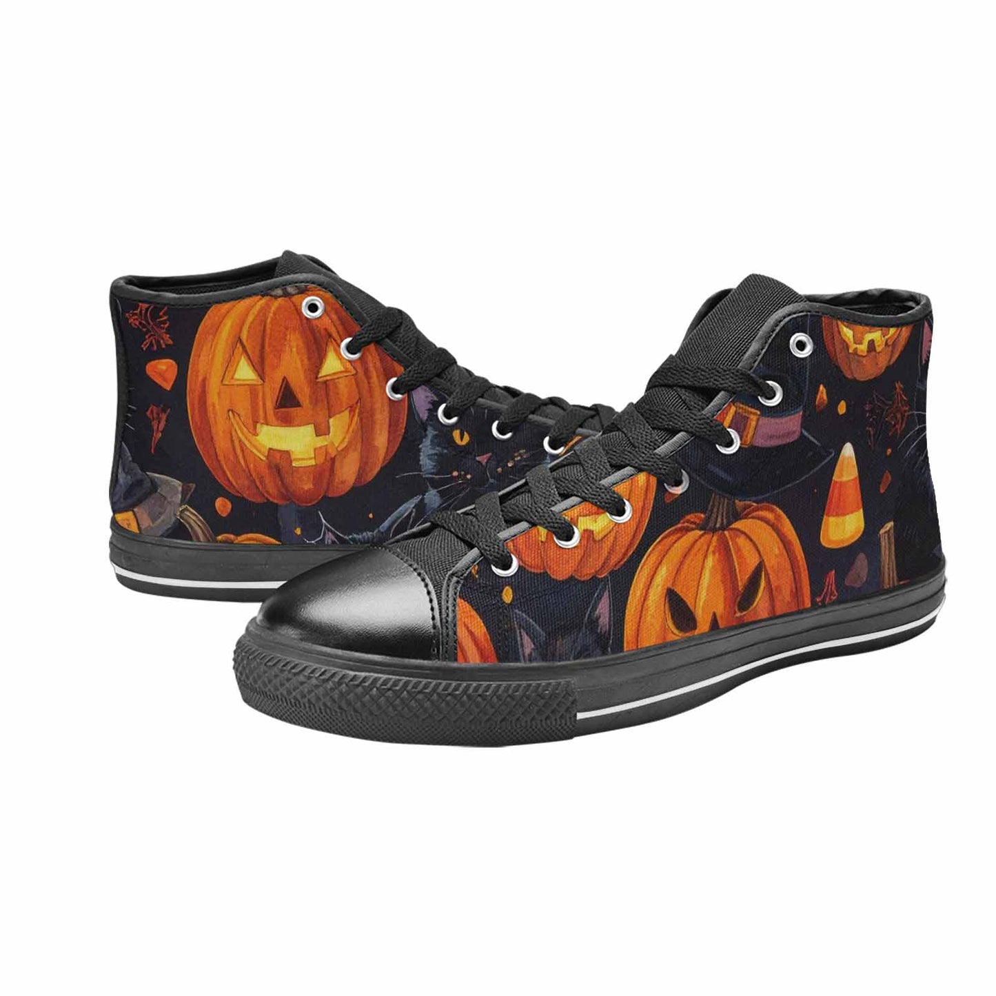 WOMEN'S Halloween High Top Canvas Dark Academia Custom Shoes
