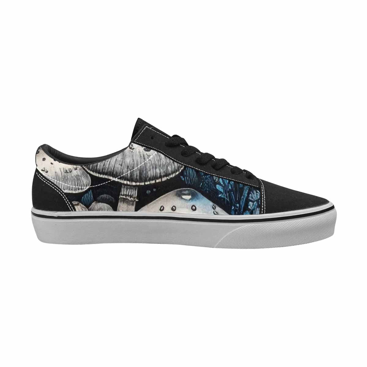 WOMEN'S Mushrooms (general) Lace-Up Canvas Vivid Sneakers