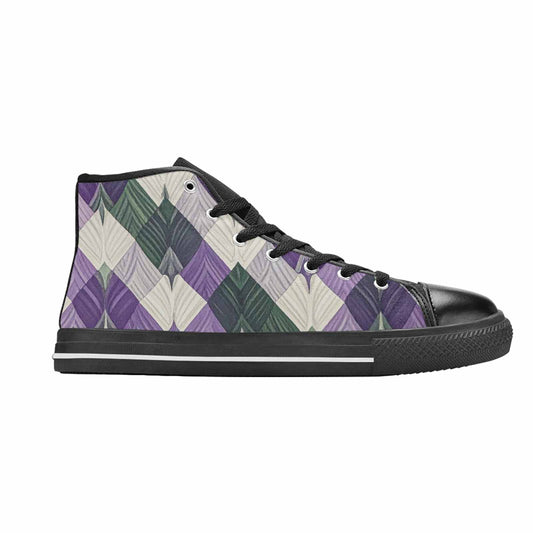 MEN'S Genderqueer Flag Color High Top Canvas Dreamcore Custom Shoes