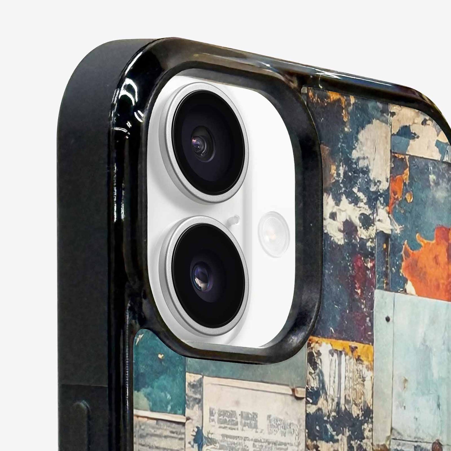 iPhone 16 Case — Distressed Grunge Texture Pattern Hundreds Of, Personalized Phone Case