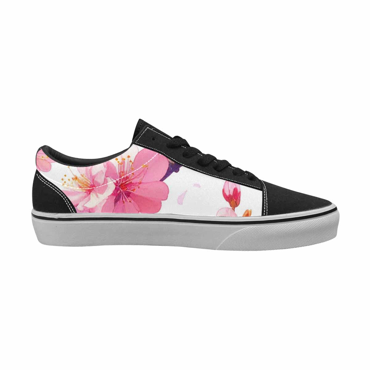 WOMEN'S Cherry Blossom Branch Lace-Up Canvas Dreamlike Shoes