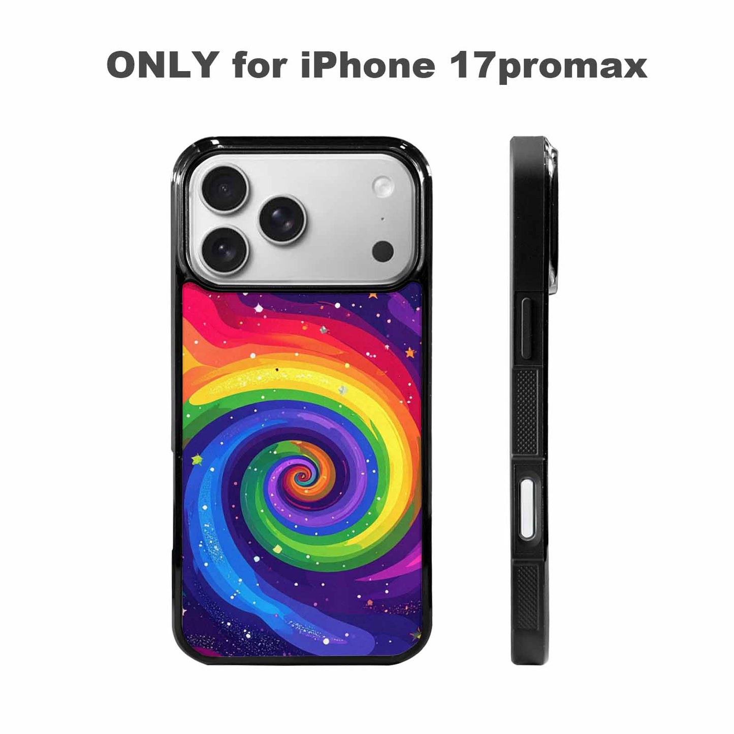 iPhone 17 Pro Max Case — Rainbow Pride Galaxy Seamless Galaxy Space, Custom Art Phone Cover