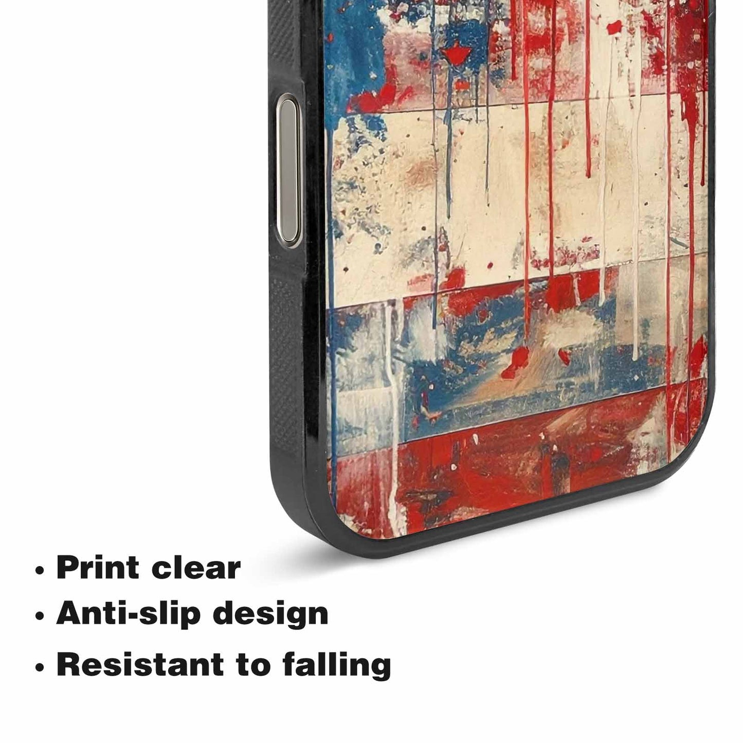 iPhone 16 Pro Case — Patriotic Stars And Stripes American Stars, Custom Print Case Cover