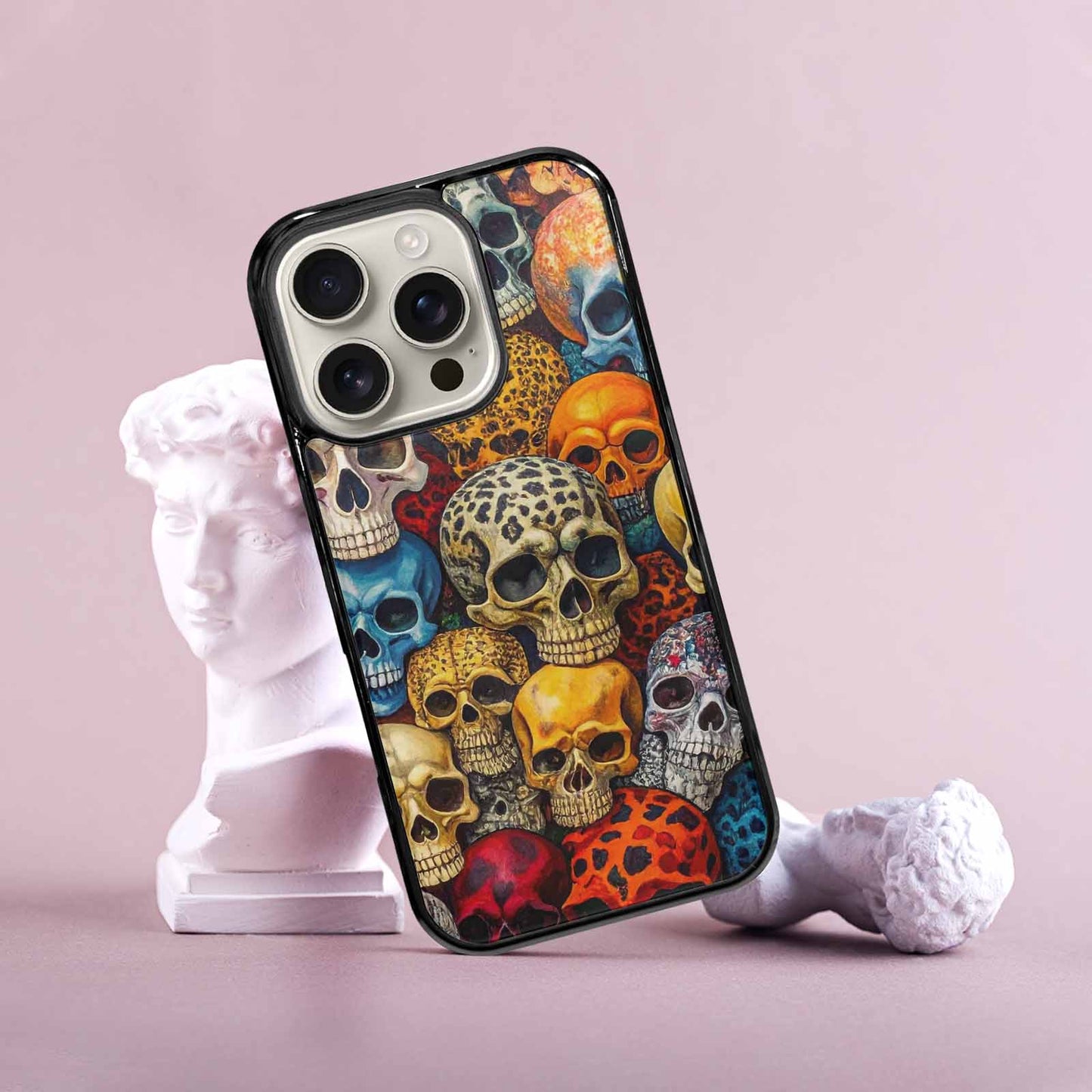 iPhone 16 Pro Case — Skulls Animal Printskulls Patt Ddn, Custom Art Phone Cover