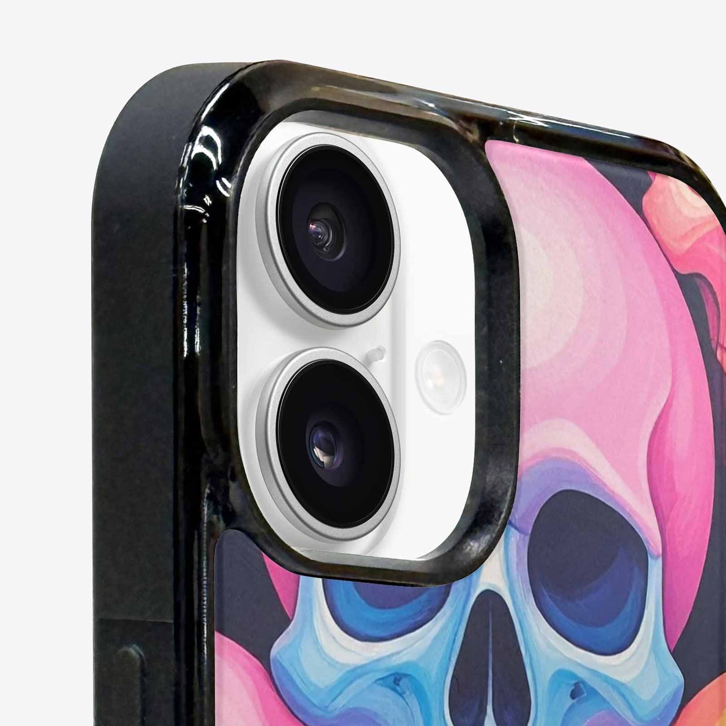 iPhone 16 Plus Case — Dripping Candy Skulls, Custom Designed Case Cover