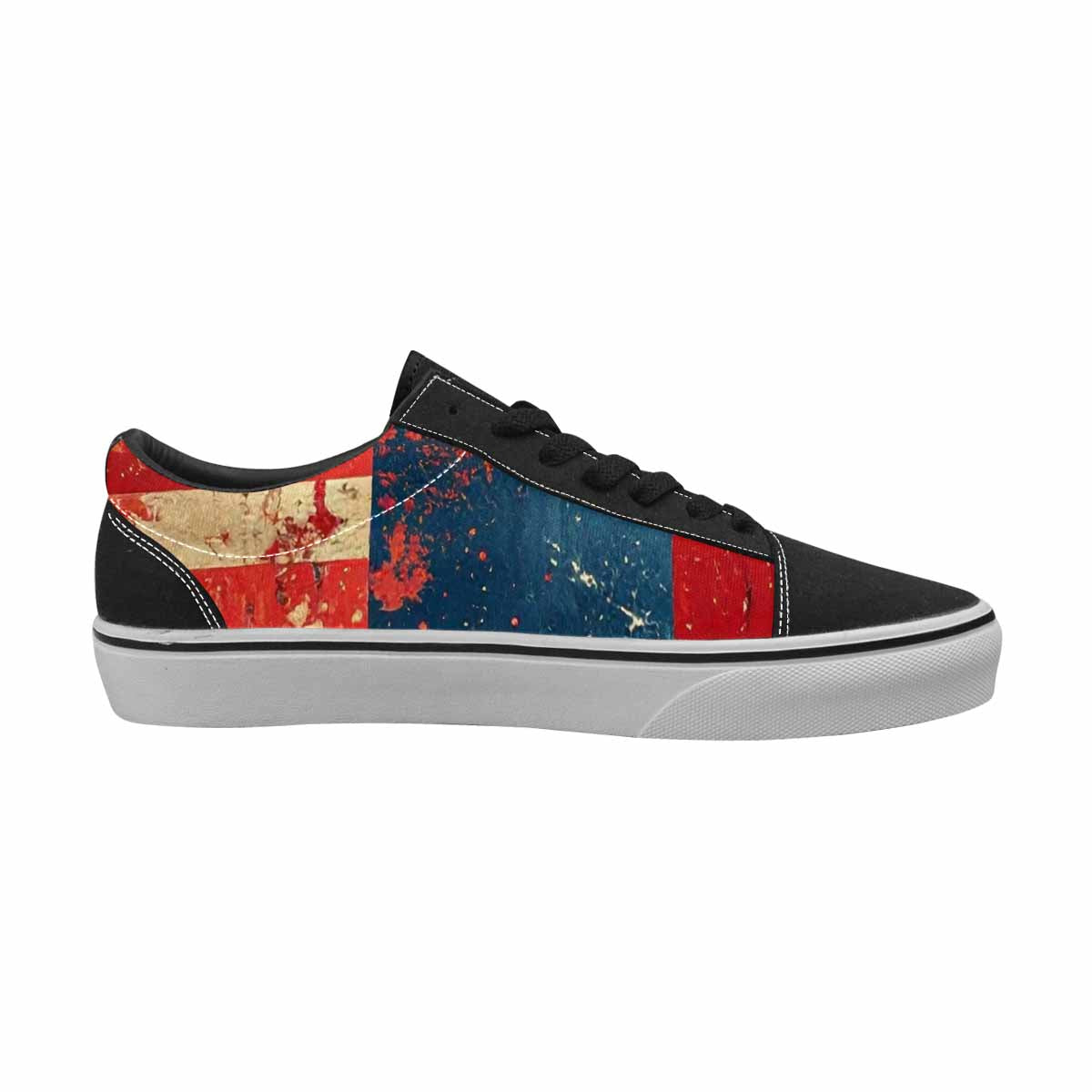 WOMEN'S American Flag Stars Canvas Lace-Up Aesthetic Shoes