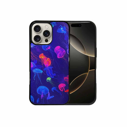 iPhone 16 Pro Max Case — Jellyfish Glow Jellyfish Glow Pattern Hundreds, Custom Print Case Cover