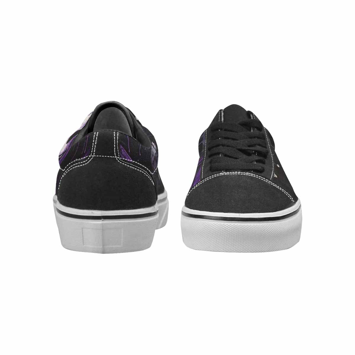 WOMEN'S Melting Moon Smiley Lace-Up Canvas Dark Academia Sneakers