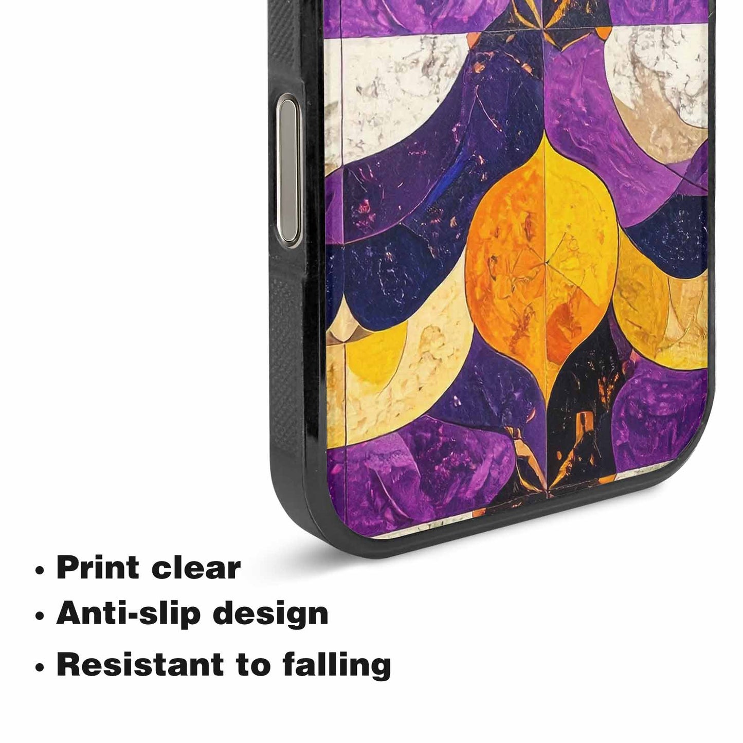 iPhone 16 Pro Max Case — Nonbinary Flag Color Theme Small Rainbow, Custom Printed Phone Case