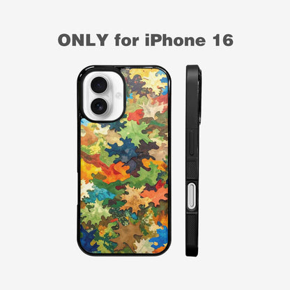 iPhone 16 Case — Camo Patches Full Color Vibrant Camo, Personalized Phone Case