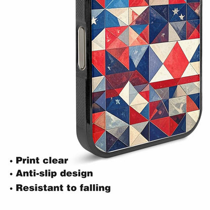 iPhone 15 Pro Max Case — Small American Flag Stars And Stripes, Customized Protective Case