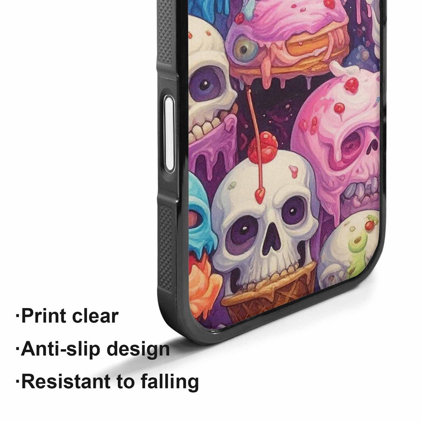 iPhone 17 Case — Ice Cream Monsters Skullsmelti Gothic Skulls, Custom Made Phone Cover