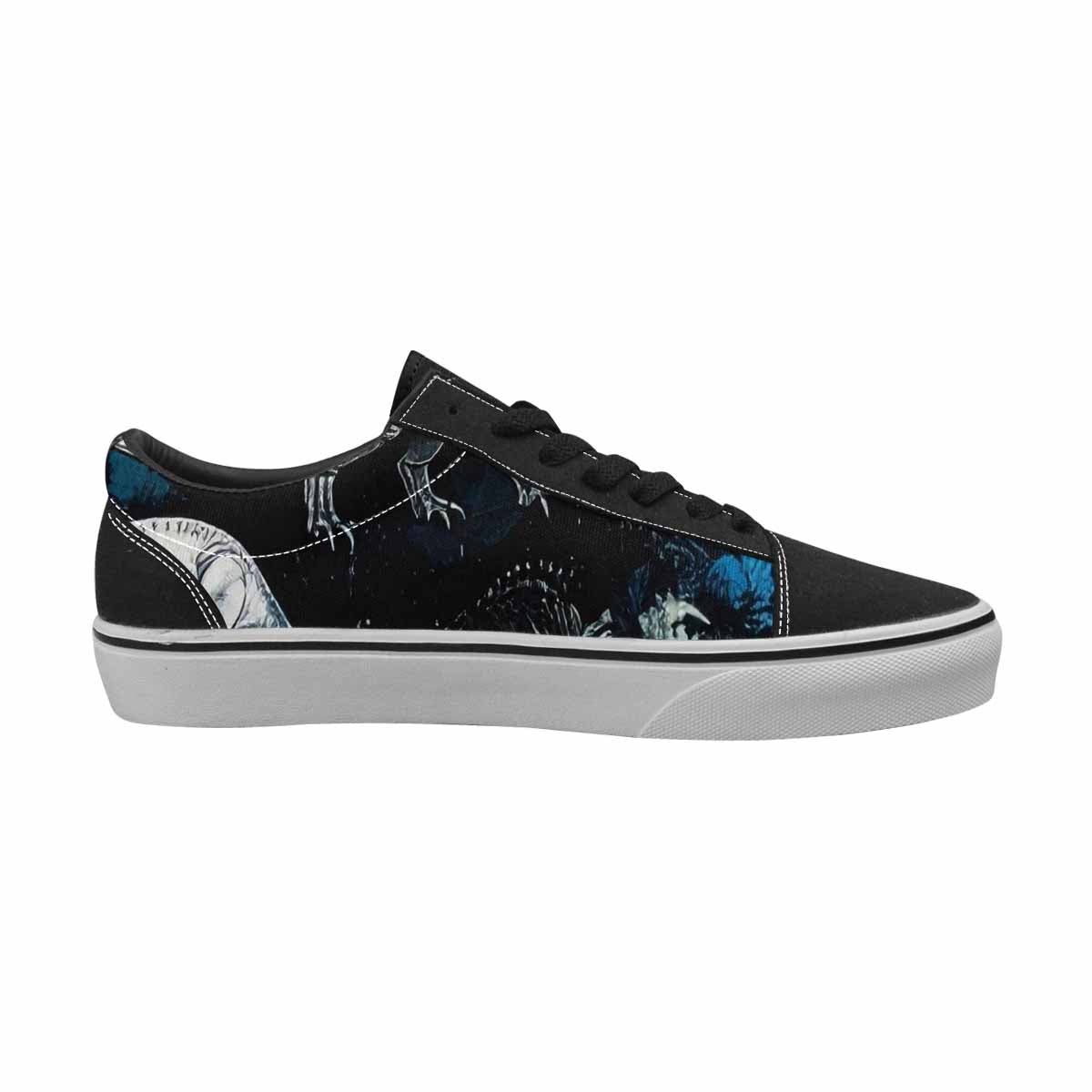 WOMEN'S Dinosaur Burst Lace-Up Canvas Dark Academia Sneakers
