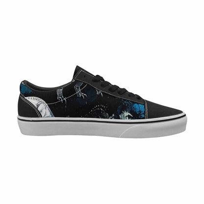 WOMEN'S Dinosaur Burst Lace-Up Canvas Dark Academia Sneakers