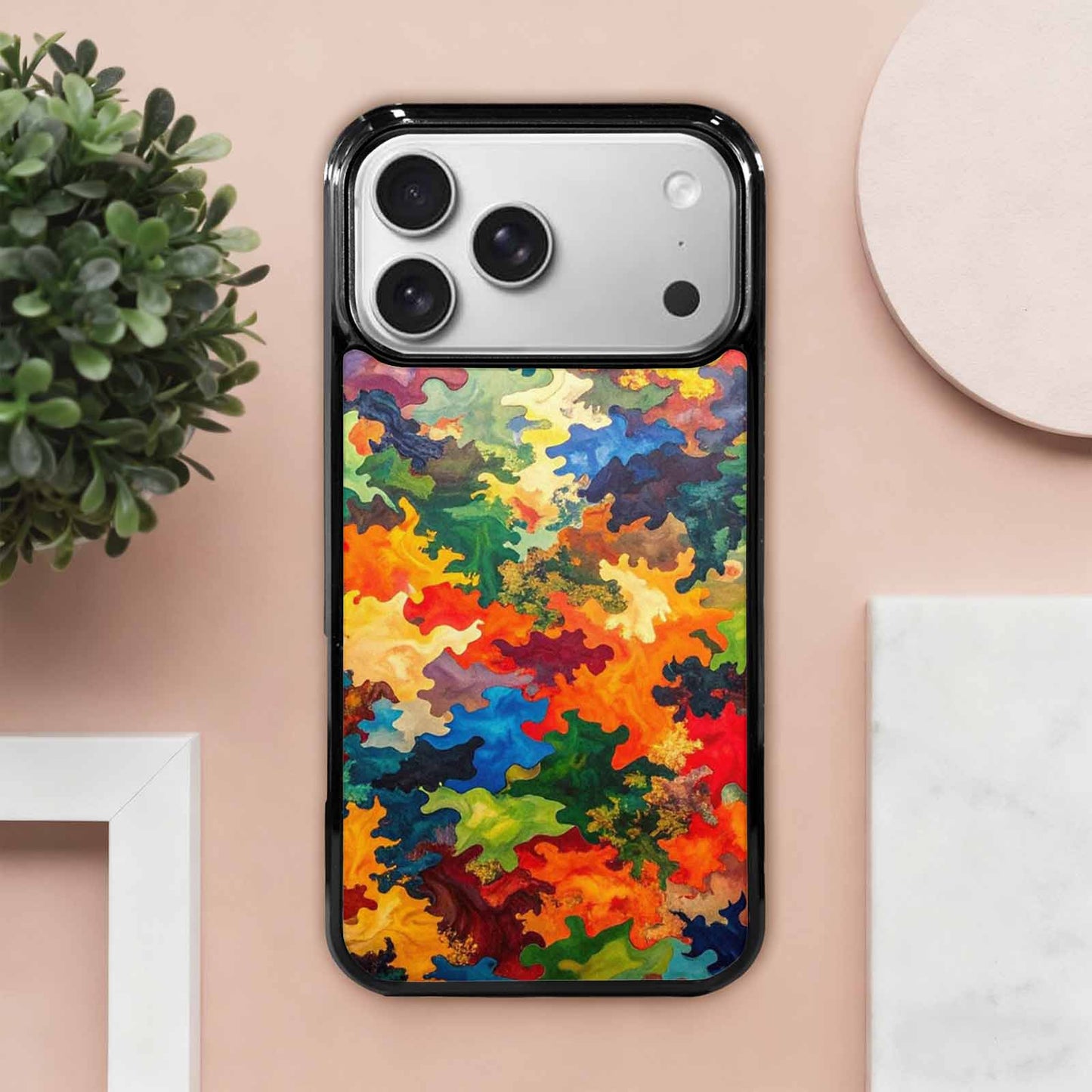 iPhone 17 Pro Max Case — Camo Patches Full Color Camo, Original Design Phone Case