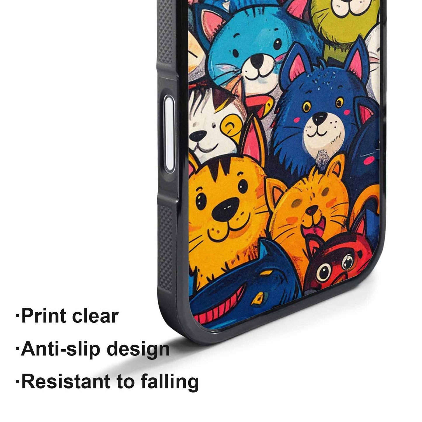 iPhone 17 Air Case — Seamless Tileable Pattern Of Overlapping Cartoon, Unique Phone Case Design