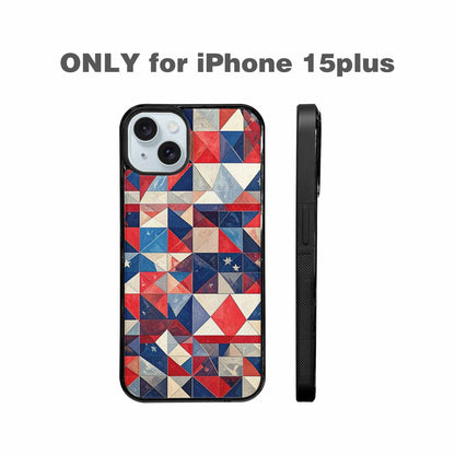iPhone 15 Plus Case — Small American Flag Stars And Stripes, Unique Phone Case Design