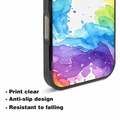 iPhone 16 Pro Case — Watercolor Splash Abstract Pattern Seamless Repeat, Unique Phone Case Design