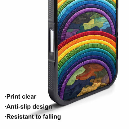iPhone 17 Air Case — Vivid Camo Rainbow Arc Camo, Personalized Phone Case