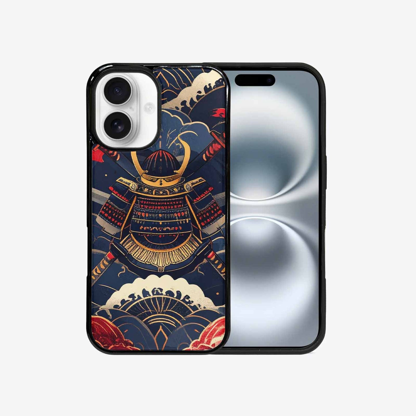 iPhone 16 Case — Samurai Art Repeat Pattern, Unique Phone Case Design