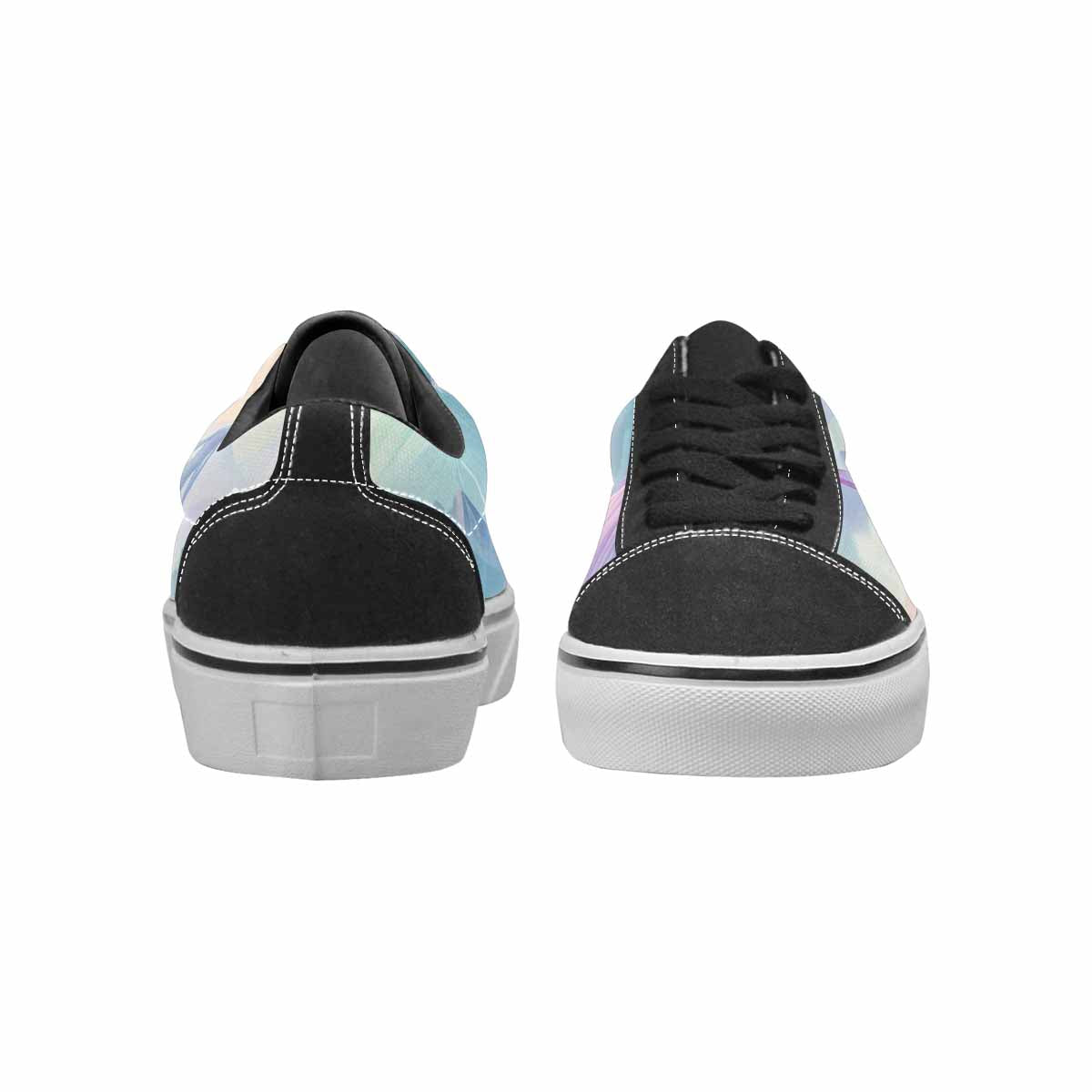 WOMEN'S Surrealist Dreamscape Canvas Lace-Up Neon Fantasy Shoes