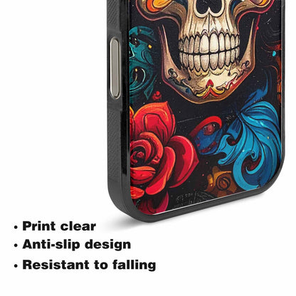 iPhone 15 Pro Max Case — Graffiti Skull, Custom Print Case Cover