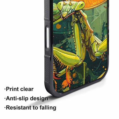 iPhone 17 Air Case — Hand Drawn Entomology Praying Original Art, Custom Made Phone Cover