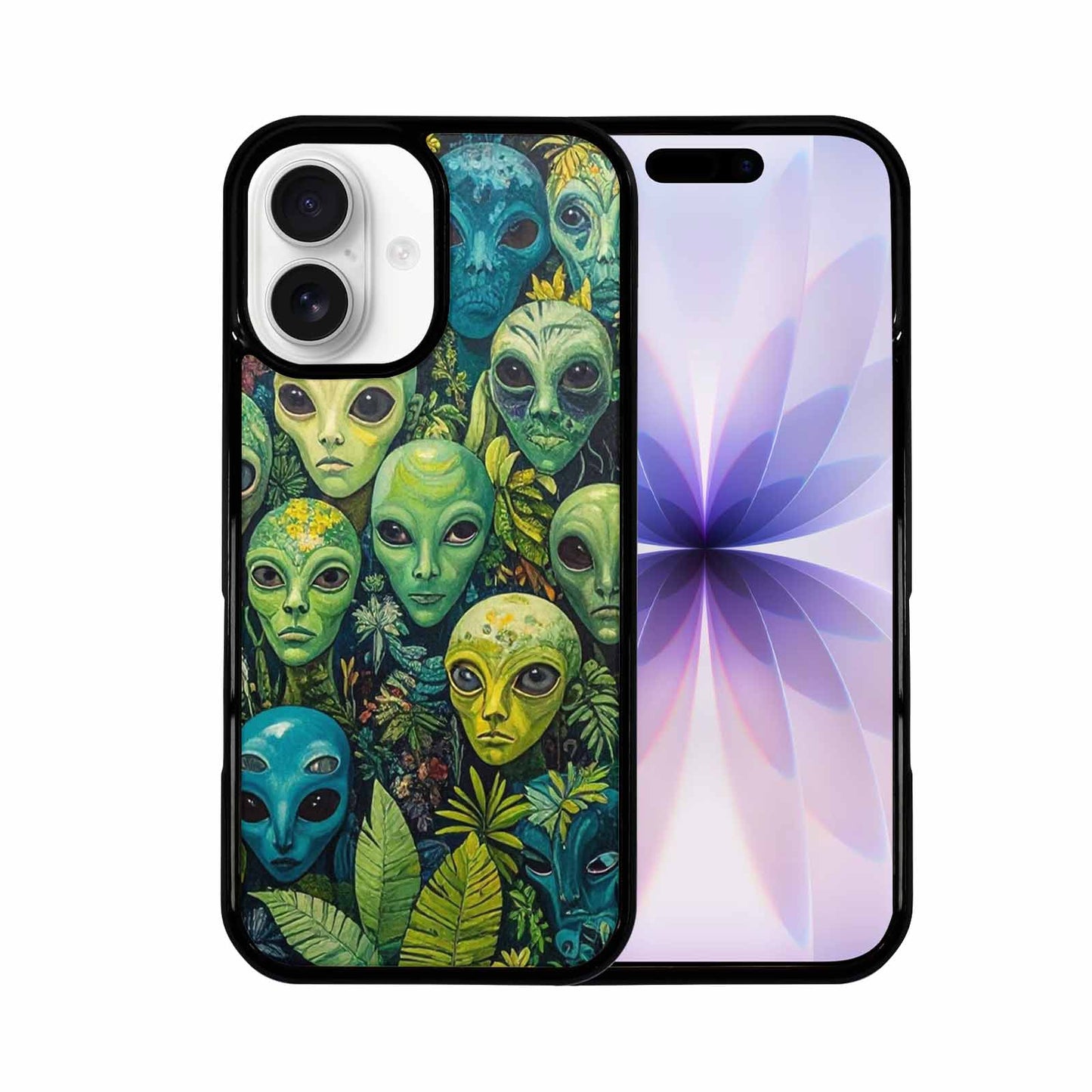 iPhone 17 Case — Aliens Pattern Hundreds Of Alien Scifi, Custom Printed Phone Case