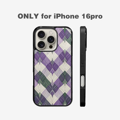 iPhone 16 Pro Case — Genderqueer Flag Color Theme Small Rainbow, Original Design Phone Case