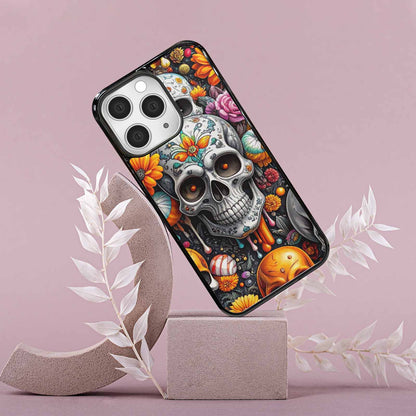 iPhone 15 Pro Max Case — Greyscale Black And White Dark Black, Personalized Phone Case