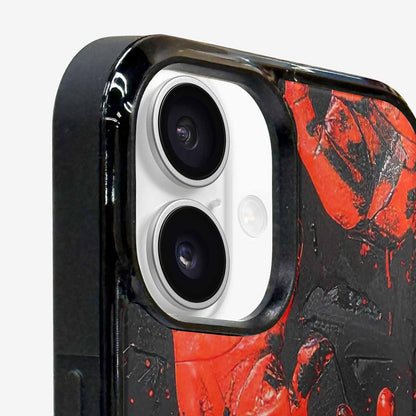 iPhone 16 Case — Halloween Splatter Handprint, Original Design Phone Case