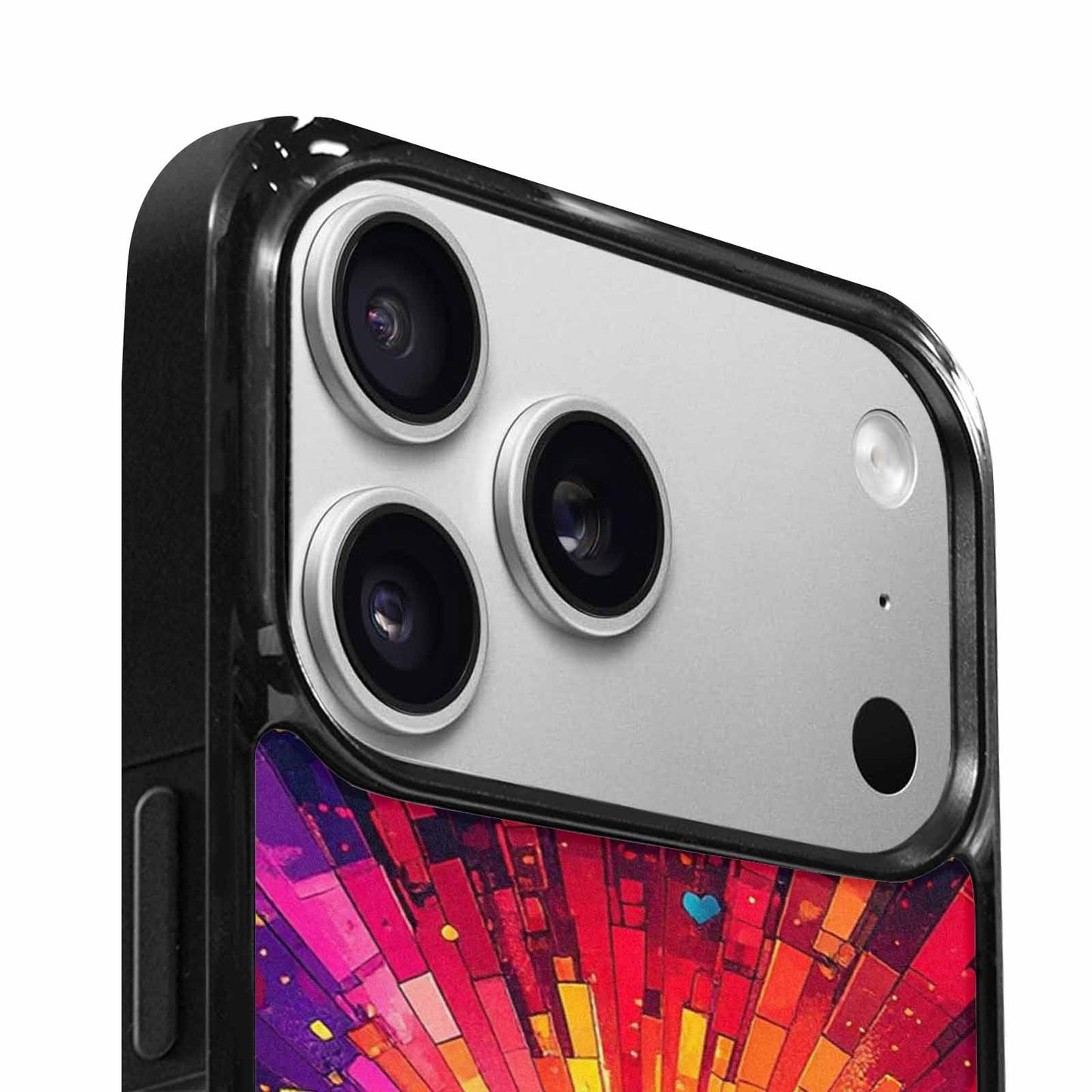 iPhone 17 Pro Max Case — Pixel Art Bit Burst Original Art, Original Design Phone Case
