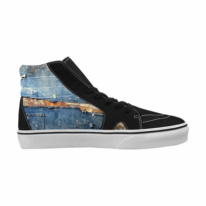 MEN'S Distressed Denim Texture Each Ti Ferion