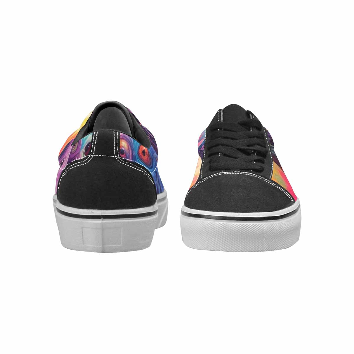 WOMEN'S Aliens  Tie Dye Lace-Up Canvas Dreamcore Shoes