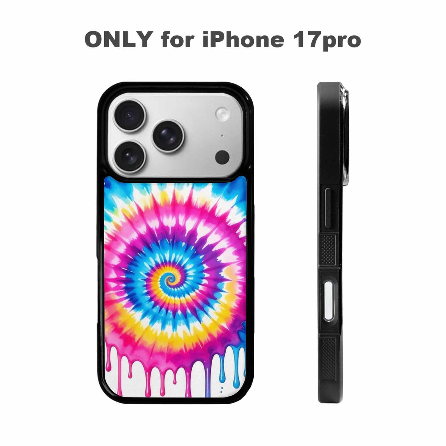 iPhone 17 Pro Case — Tie Dye Drip Tie Dye, Custom Printed Phone Case
