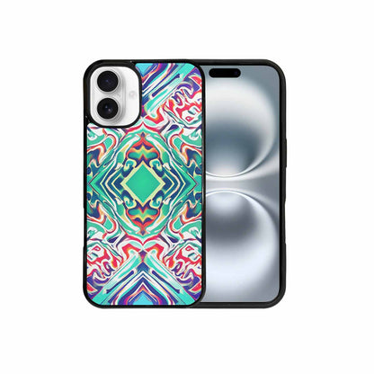 iPhone 16 Plus Case — Holographic Tribal Blaze, Customized Protective Case