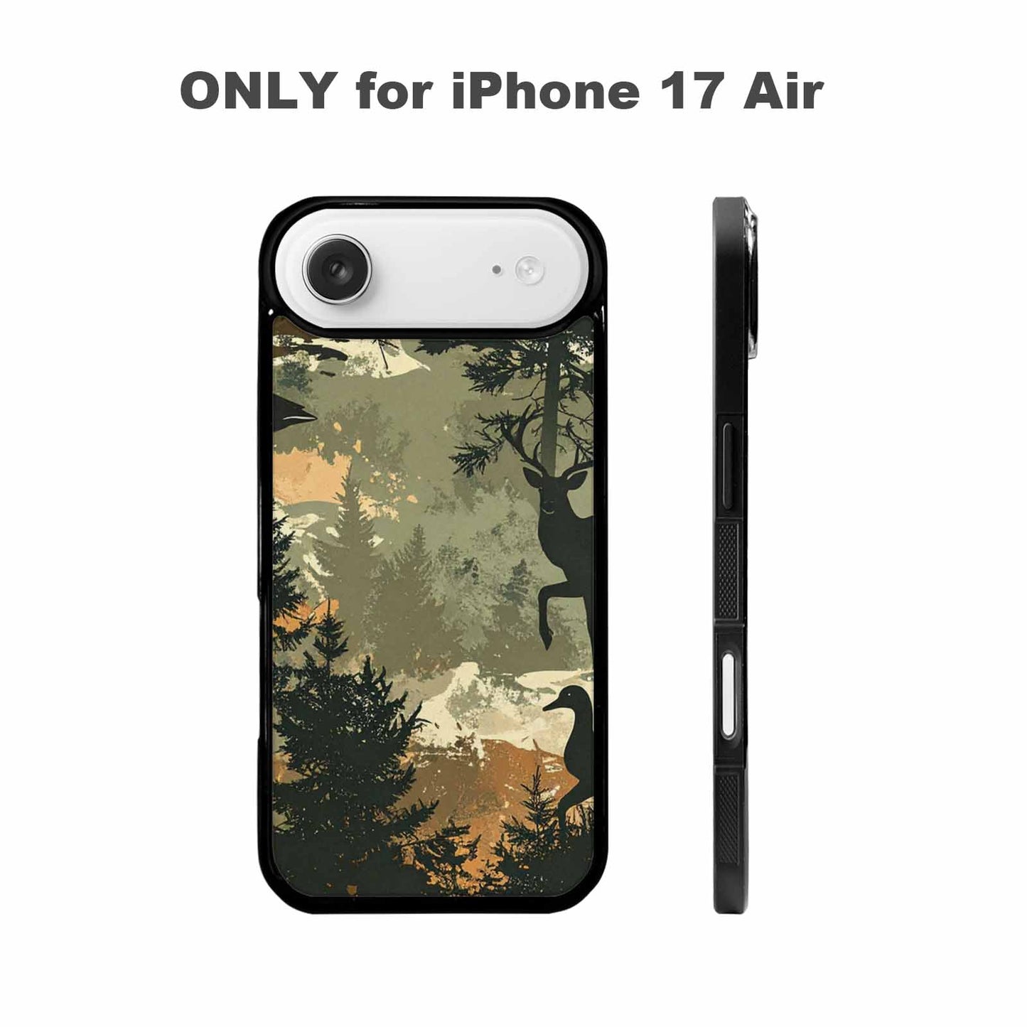 iPhone 17 Air Case — Hunting Camouflage Pattern With Deer Camo, Unique Phone Case Design