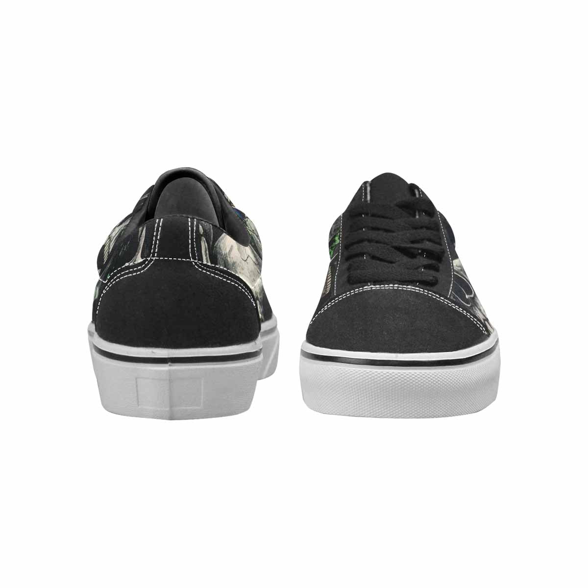 WOMEN'S Rainbow From Skull S Lace-Up Canvas Aesthetic Custom Shoes