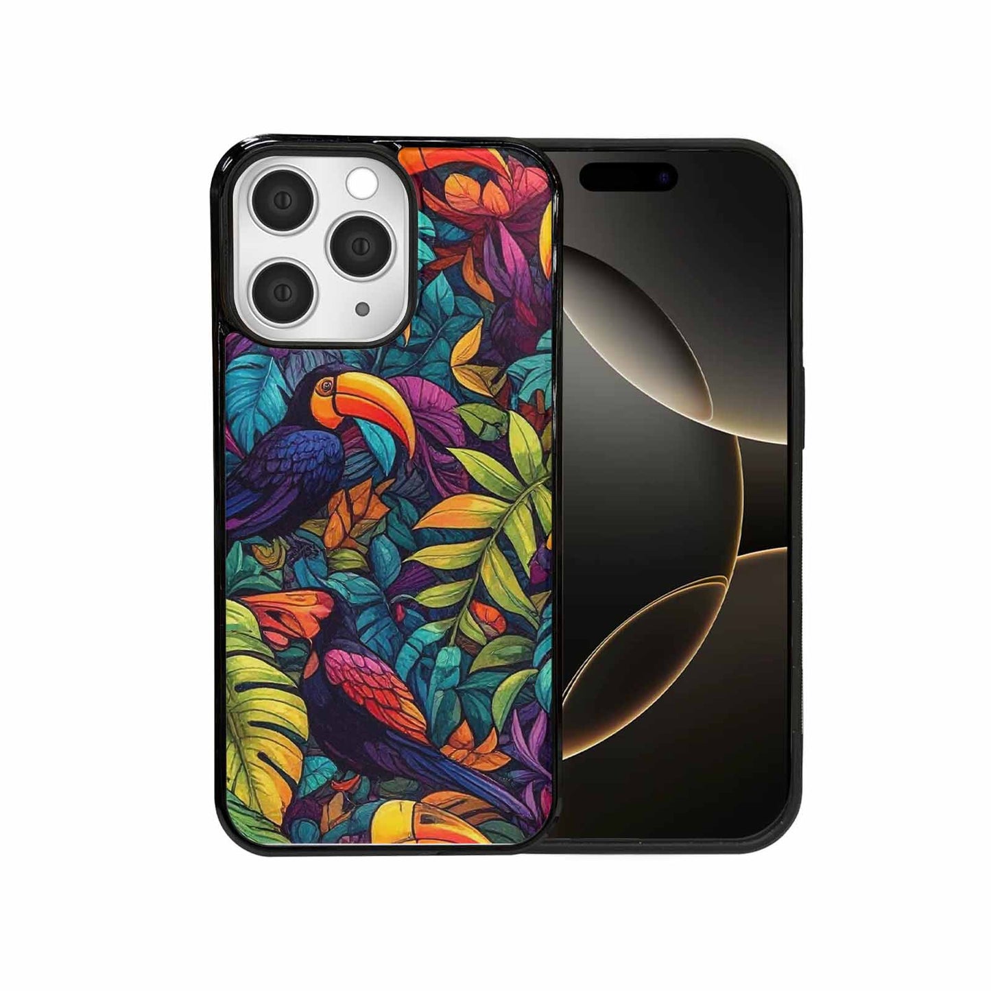 iPhone 15 Pro Max Case — Toucan Jungle Toucan Jungle Pattern Hundreds, Unique Phone Case Design