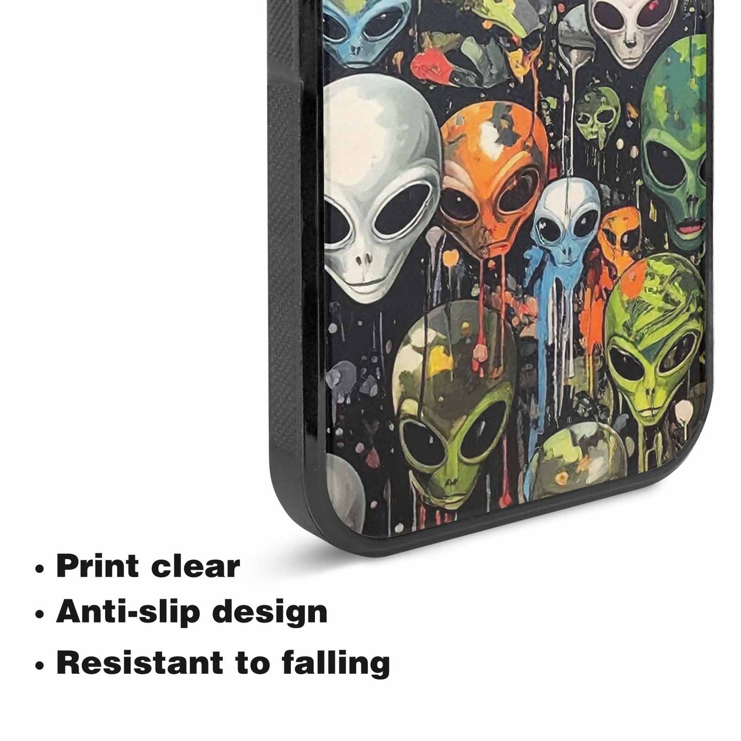 iPhone 15 Case — Aliens Camo Aliens Pattern Hundreds Of, Personalized Phone Case