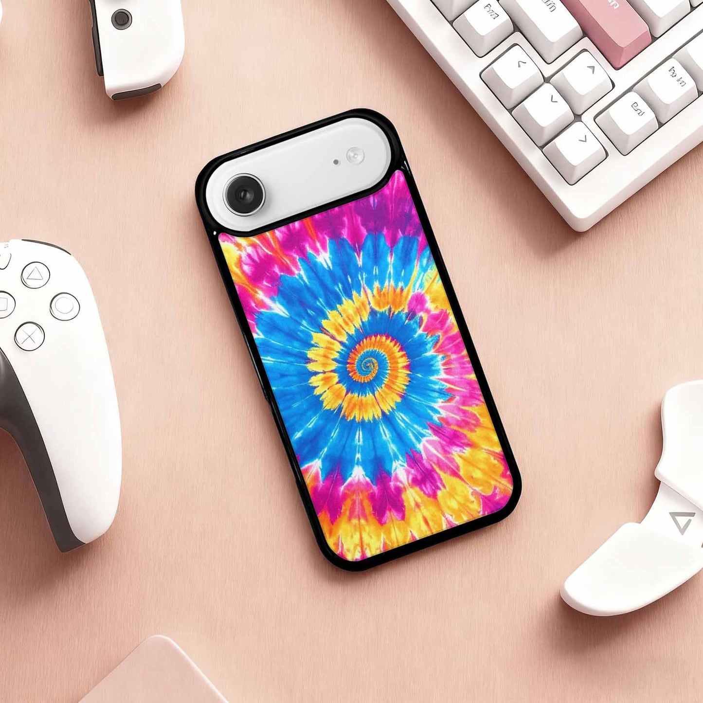 iPhone 17 Air Case — Tie Dye Spiral Art Seamless Tie, Unique Phone Case Design