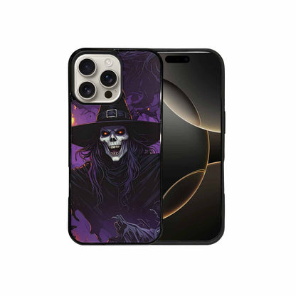 iPhone 16 Pro Max Case — Scary Horror Halloween Art Print Edge, Customized Protective Case