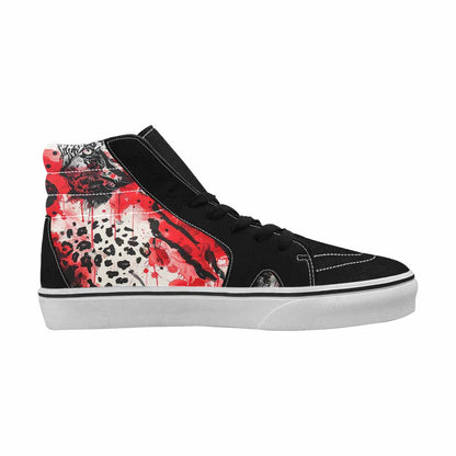MEN'S Animal Print (black & High Top Canvas Y2K Custom Shoes