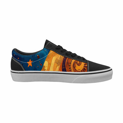 WOMEN'S Steampunk Galaxy Canvas Lace-Up Cottagecore Sneakers