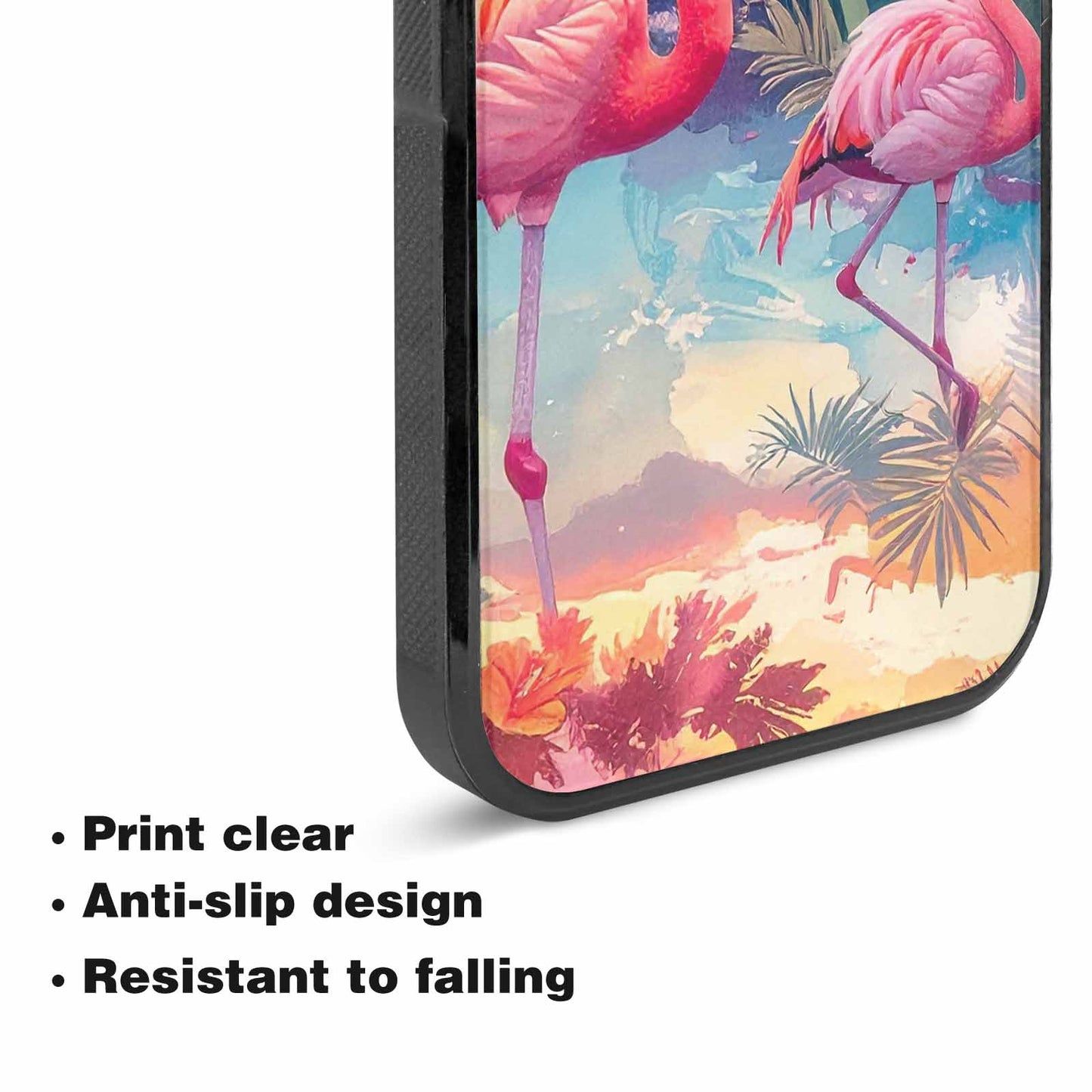 iPhone 15 Plus Case — Flamingo Tropical Flamingo Tropical Pattern Hundreds, Custom Designed Case Cover