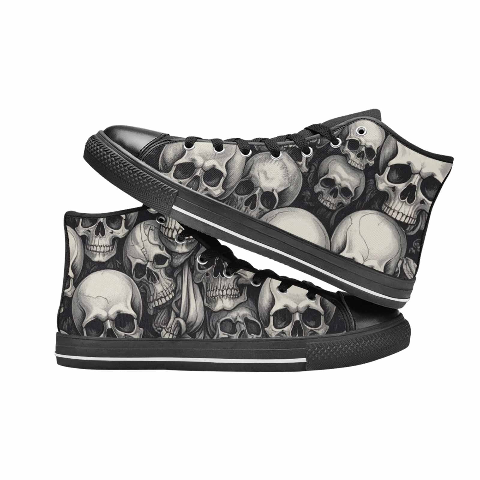 WOMEN'S Skulls - Classic High Top Canvas Vivid Shoes