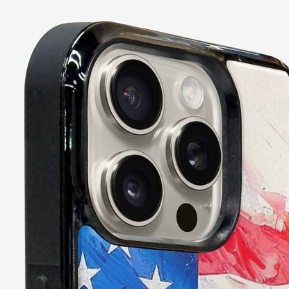 iPhone 16 Pro Max Case — Usa Flag Stars And Stripes Art, Personalized Phone Case