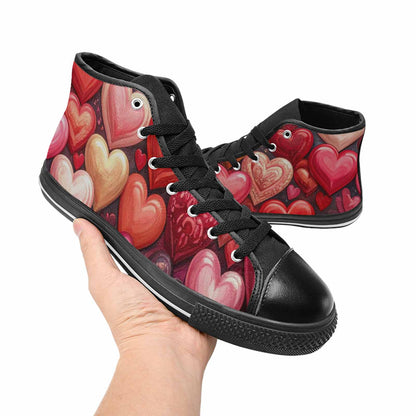 WOMEN'S No Words Or High Top Canvas Surreal Sneakers