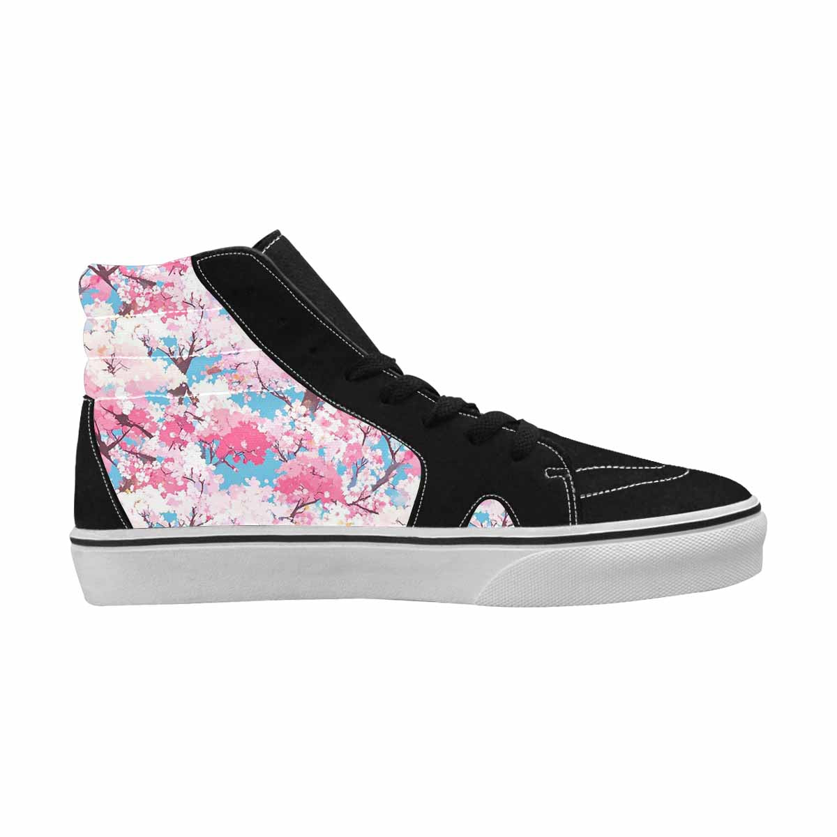 MEN'S Cherry Blossom Branch Cherry High Top Canvas Wallpaper Art Sneakers